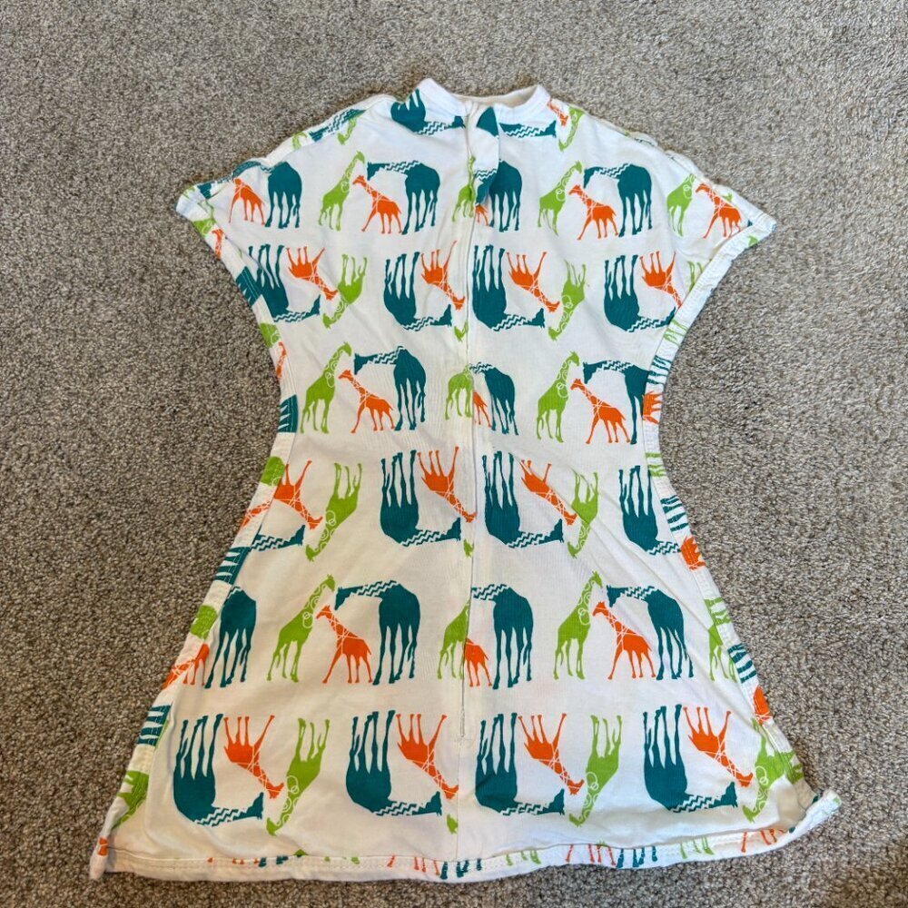Zipadee-Zip Swaddle Transition Sleepsuit, Sleep sack, Size XS 3-6 month  Giraffe